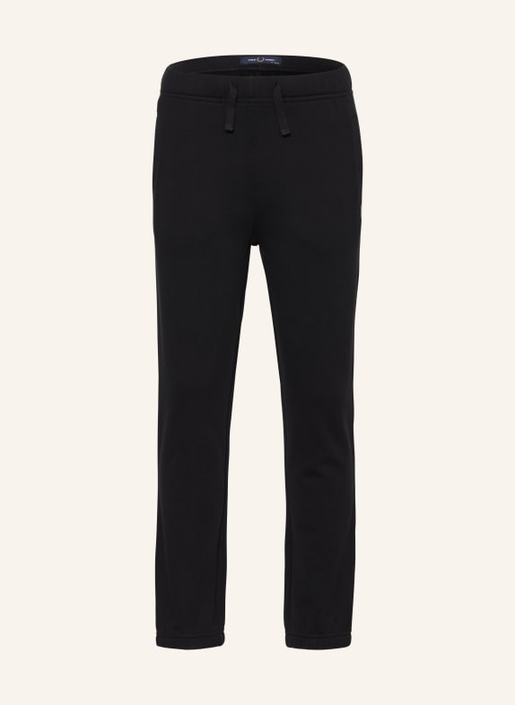 FRED PERRY Sweatpants SCHWARZ