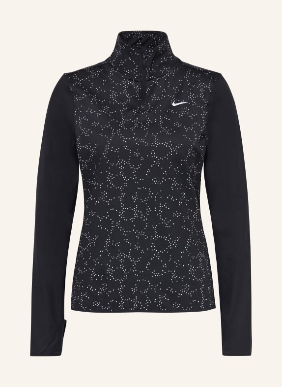 Nike Koszulka do biegania SWIFT ELEMENT CZARNY/ SREBRNY