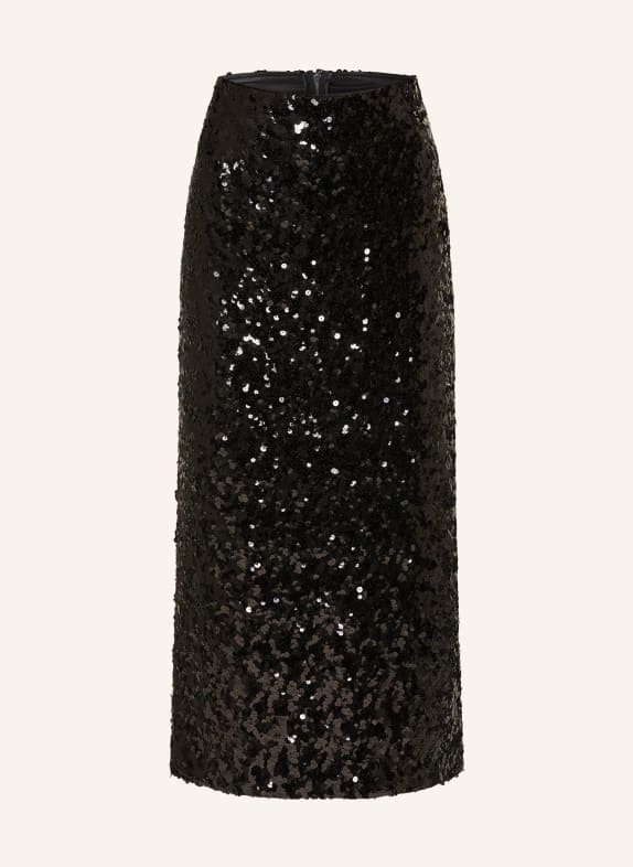 DOLCE & GABBANA Skirt with sequins BLACK