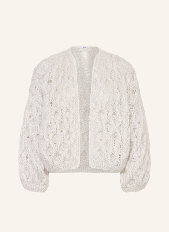 MAIAMI Knit cardigan made of mohair LIGHT GRAY