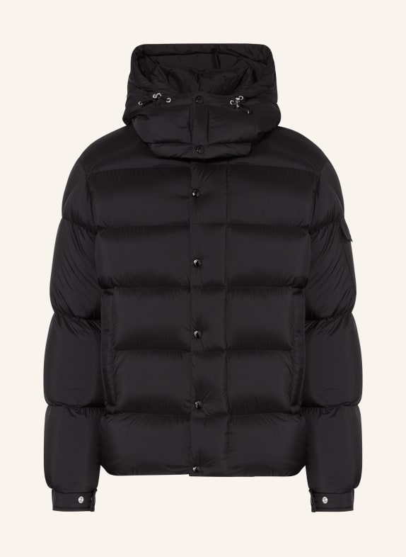 MONCLER Down jacket VEZERE with removable hood BLACK