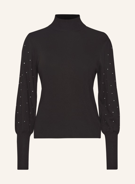 ICHI Sweater IHMAFA with decorative gems BLACK