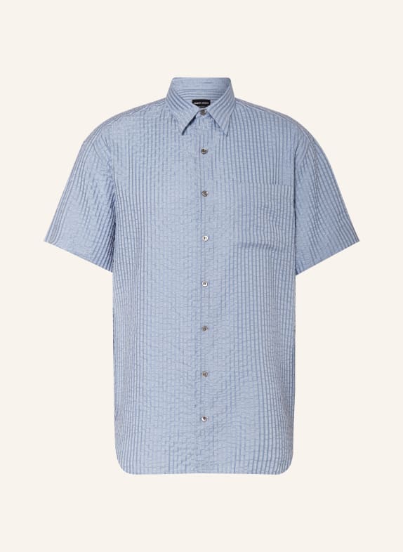 GIORGIO ARMANI Short sleeve shirt comfort fit LIGHT BLUE