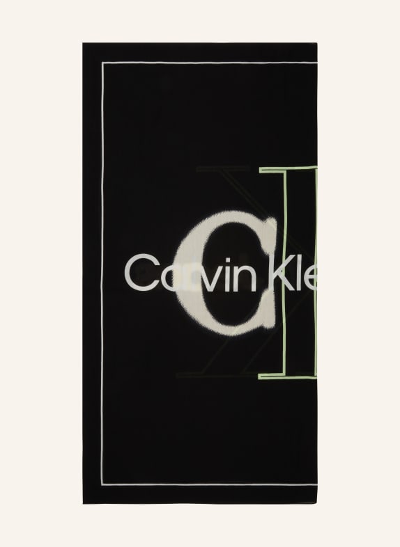Calvin Klein Jeans Šátek ČERNÁ/ KRÉMOVÁ