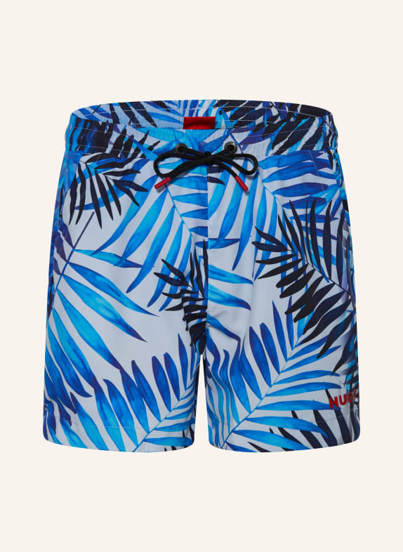 HUGO Swim shorts CALALA BLUE/ DARK BLUE/ GRAY