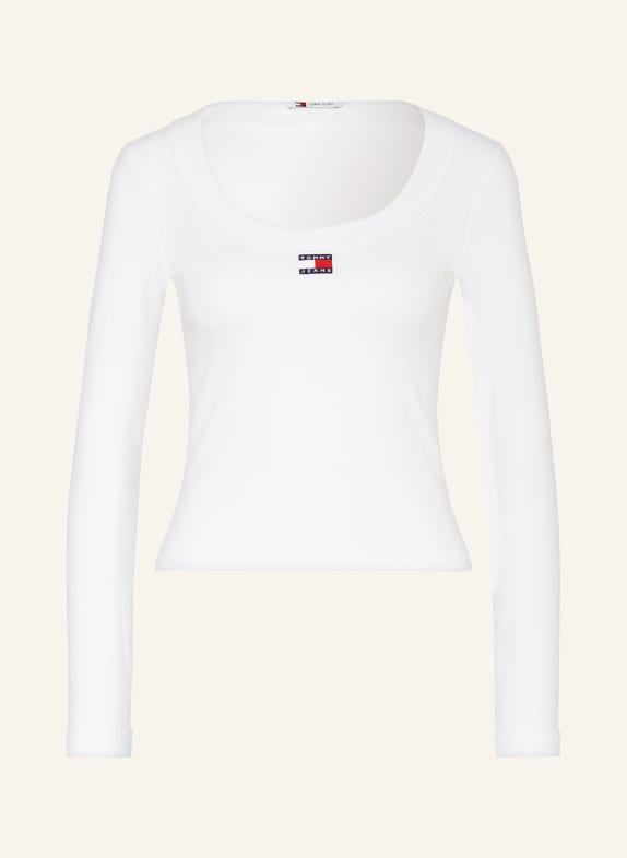 TOMMY JEANS Long sleeve shirt WHITE