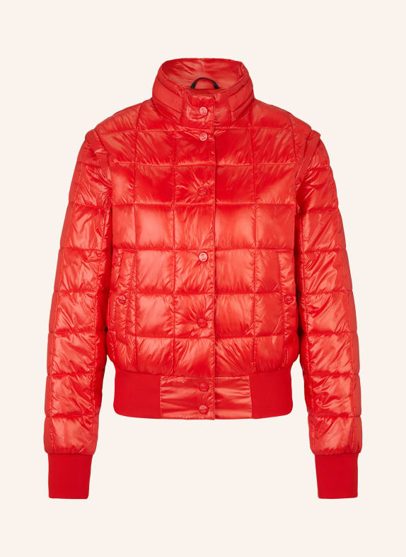 JOOP! Quilted coat with removable sleeves RED