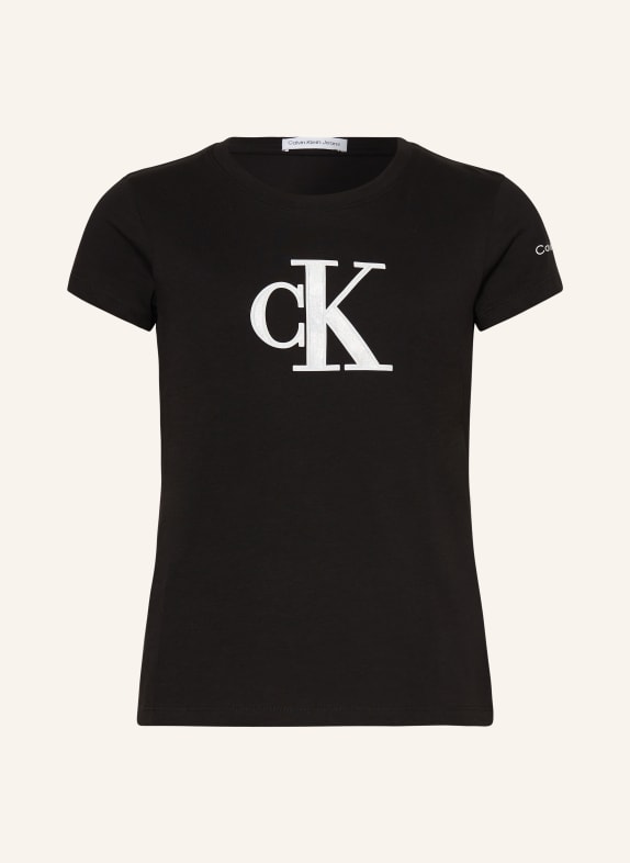 Calvin Klein T-Shirt SCHWARZ/ WEISS