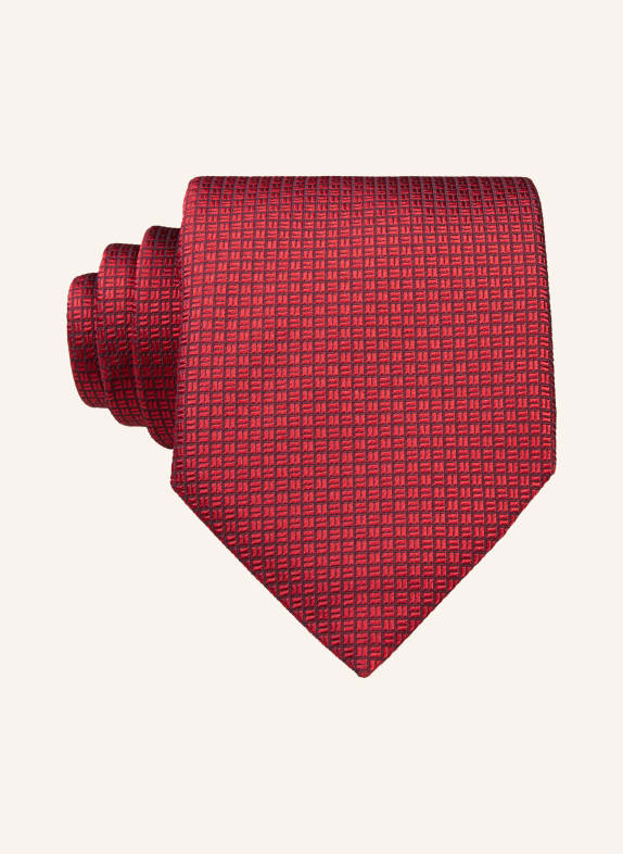 BOSS Tie with silk RED/ BLUE