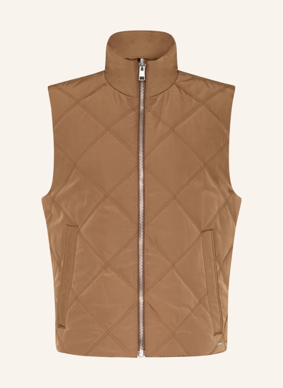 BOSS Quilted vest CREBO BROWN