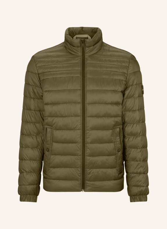 BOSS Quilted jacket ODEN OLIVE