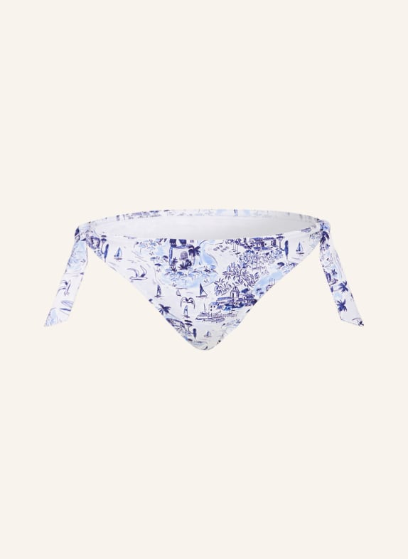 VILEBREQUIN Triangle bikini bottoms RIVIERA FLAMME WHITE/ DARK BLUE/ LIGHT BLUE