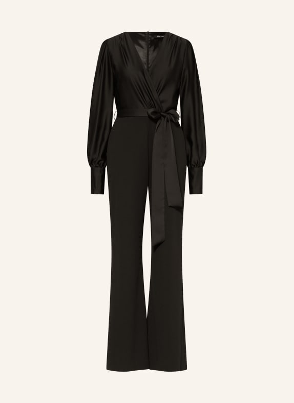SWING Jumpsuit in mixed materials BLACK