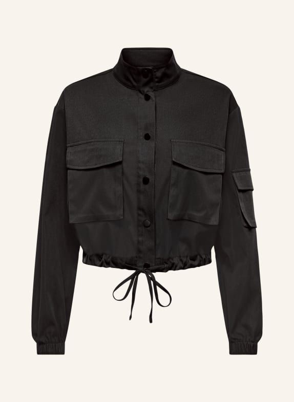 ONLY Cropped overshirt BLACK