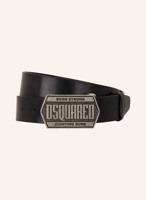 DSQUARED2 Leather belt BLACK