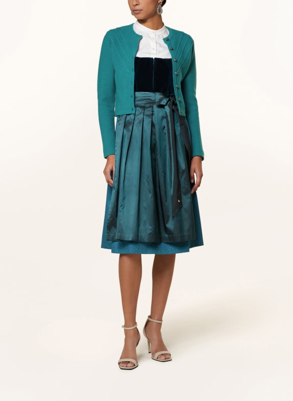 AlpenHERZ Gebreide jas ELANIE TURQUOISE