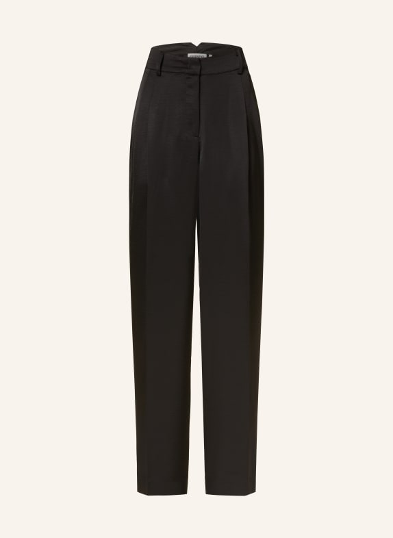 ESSENTIEL ANTWERP Marlenehose EVANESCENT aus Satin SCHWARZ
