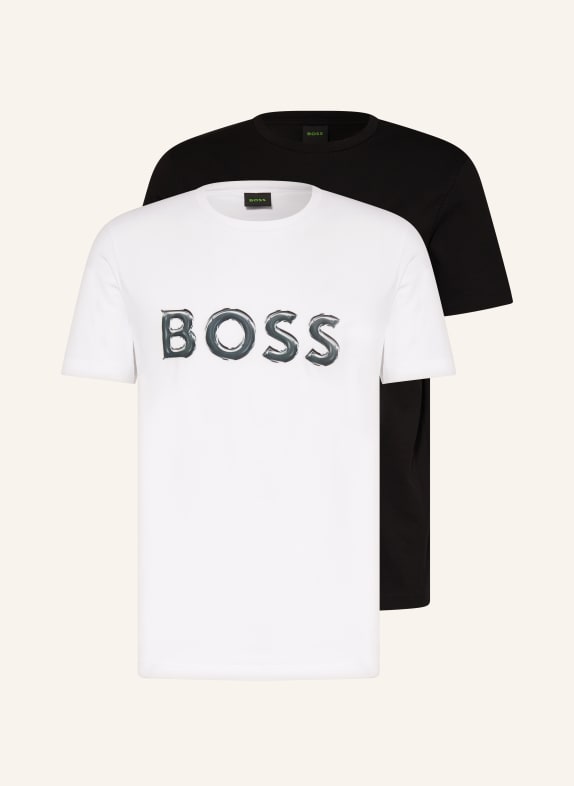 BOSS 2er-Pack T-Shirts SCHWARZ/ WEISS