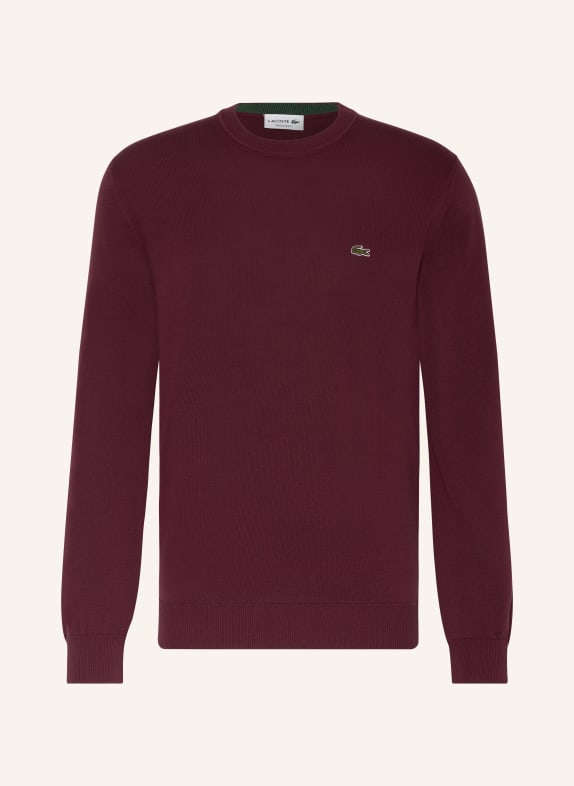 LACOSTE Pullover DUNKELROT