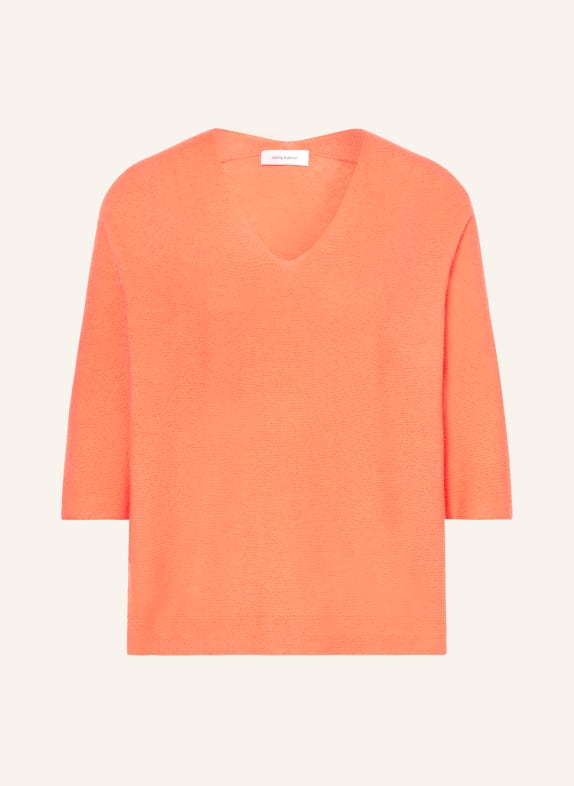 darling harbour Knit shirt with 3/4 sleeves SALMON