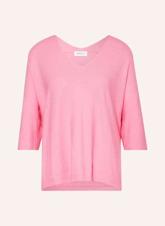 darling harbour Knit shirt with 3/4 sleeves PINK