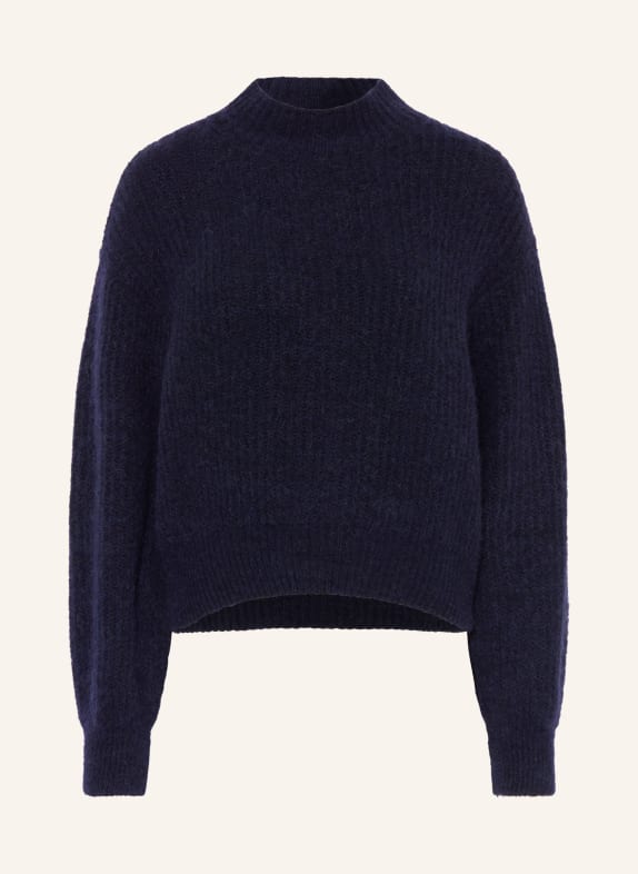 American Vintage Sweter z dodatkiem alpaki GRANATOWY