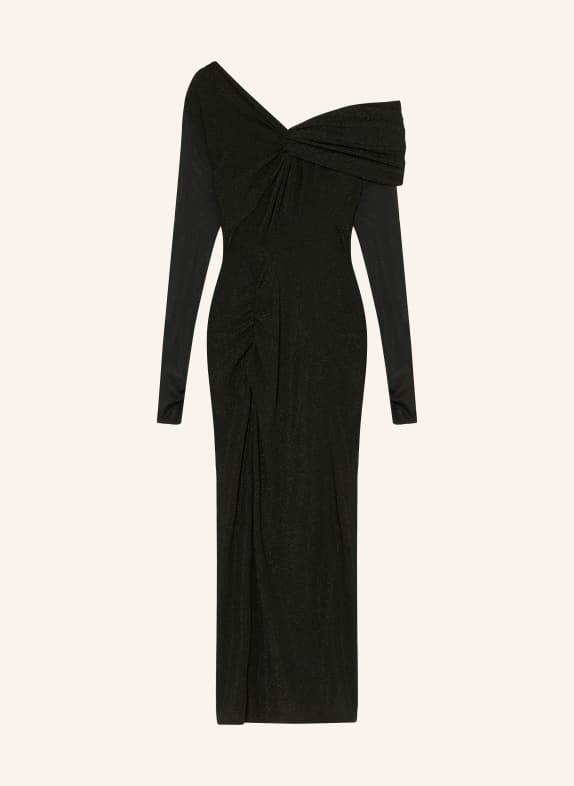 DIANE VON FURSTENBERG Sheath dress RICH with glitter thread BLACK