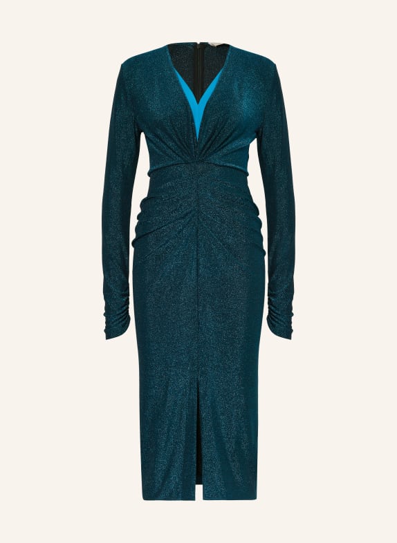 DIANE VON FURSTENBERG Cocktail dress HADES with glitter thread BLUE