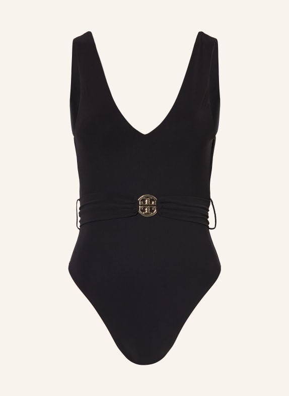 TORY BURCH Swimsuit MILLER with UV protection 50+ BLACK
