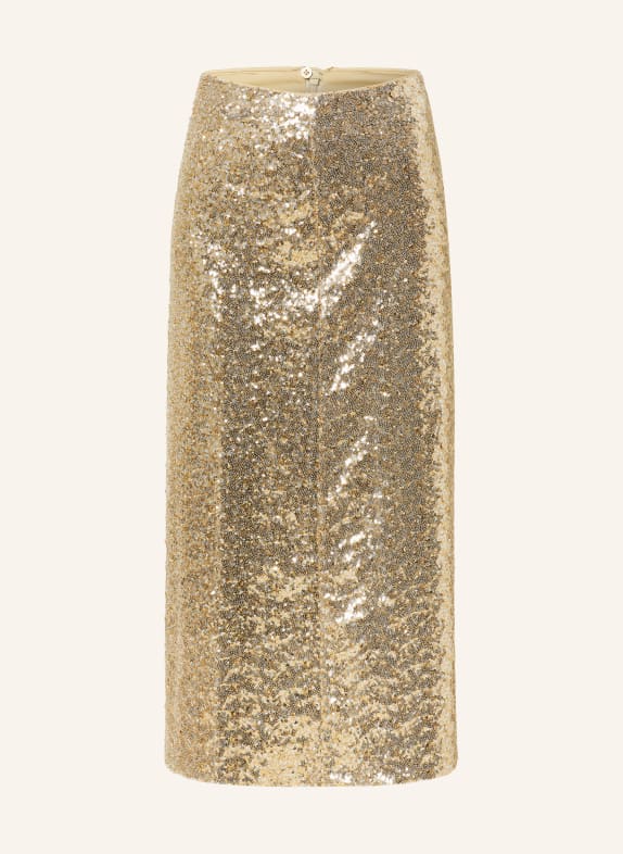 DOROTHEE SCHUMACHER Rock mit Pailletten GOLD