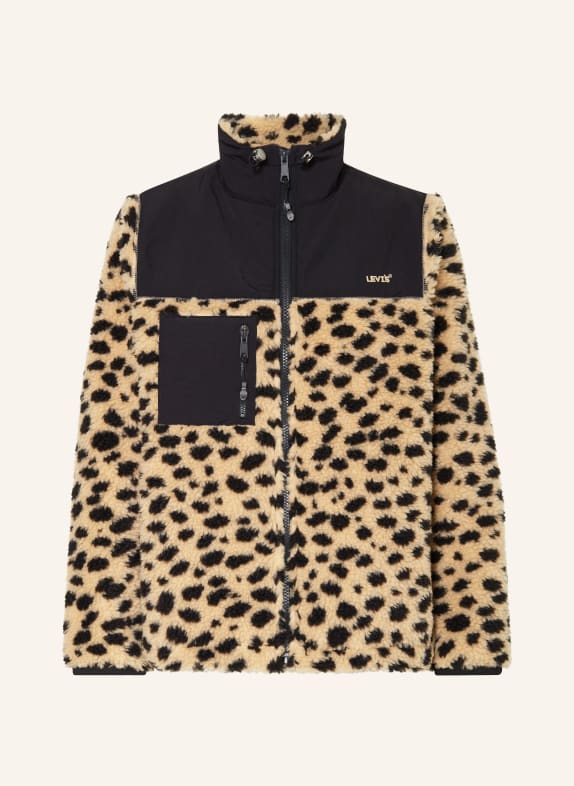 Levi's® Teddyfell-Jacke HELLBRAUN/ SCHWARZ