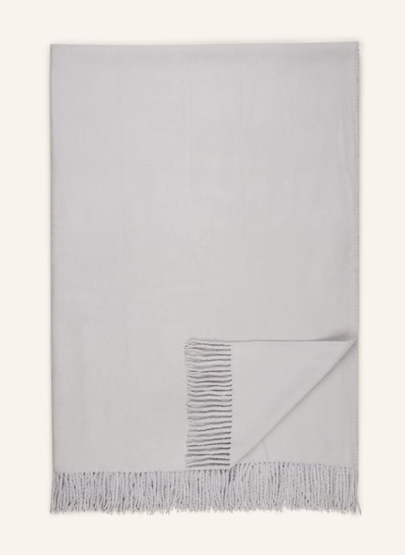 Star Home Plaid AVA aus Seide HELLGRAU