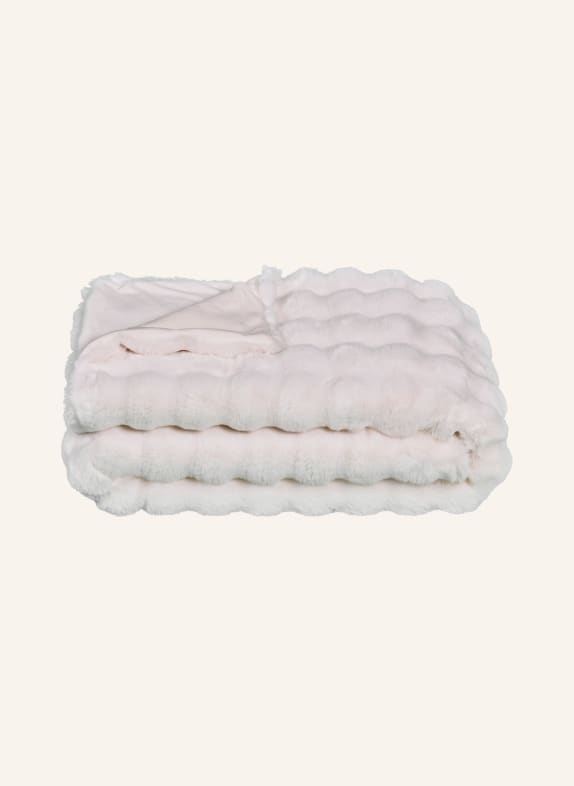 Star Home Faux fur throw COSY CREAM