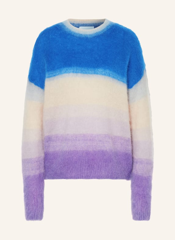 ISABEL MARANT ÉTOILE Pullover DRUSSELL mit Mohair BLAU/ WEISS/ LILA