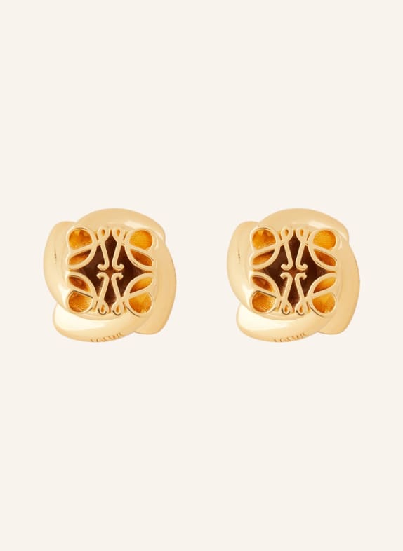 LOEWE Earrings TWISTED ANAGRAM GOLD