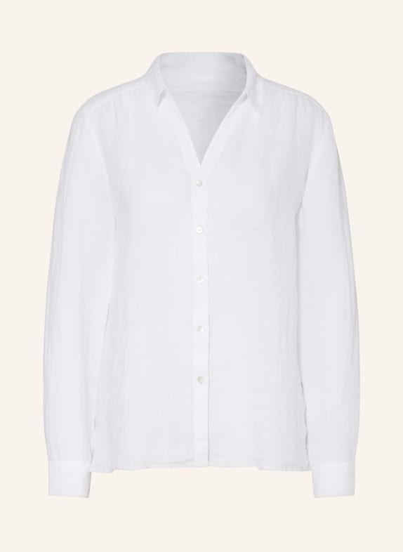 120%lino Linen blouse WHITE