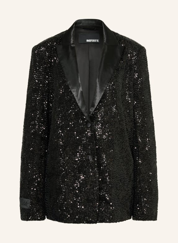 ROTATE Blazer with sequins BLACK