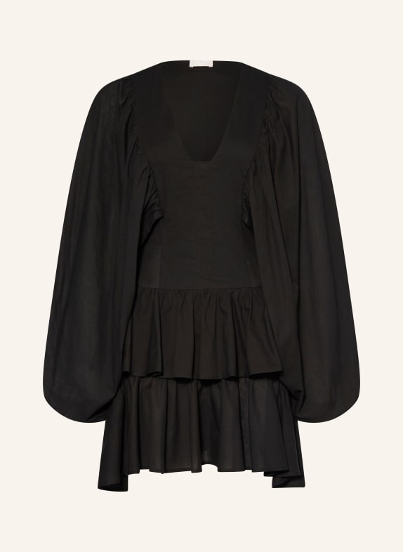 LIU JO Dress with frills BLACK