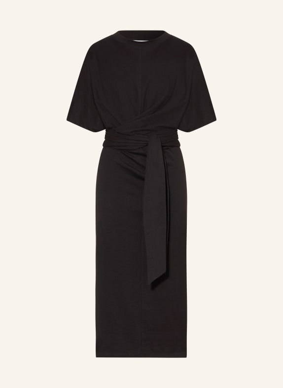 CLOSED Jersey dress in wrap look BLACK