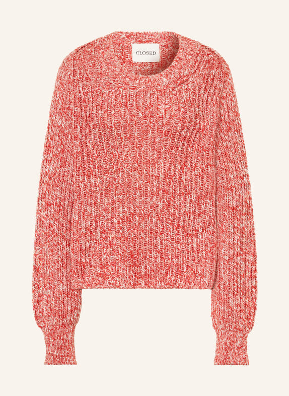 CLOSED Pullover WEISS/ ROT