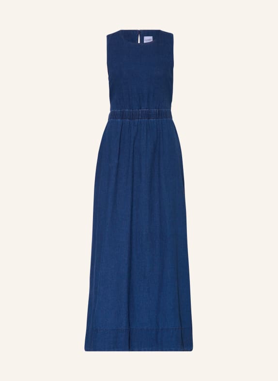 CLOSED Dress in denim look with cut-out DARK BLUE