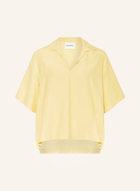 CLOSED T-shirt with linen LIGHT YELLOW