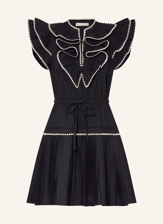 ULLA JOHNSON Pleated dress ATHENE BLACK