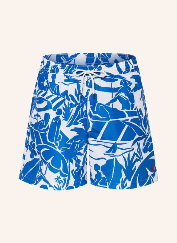 POLO RALPH LAUREN Swim shorts WHITE/ BLUE
