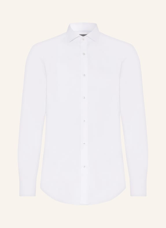 BOSS Piqué shirt HANK slim fit WHITE