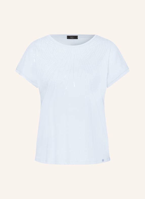 MARC CAIN T-shirt with sequins 320 soft summer sky