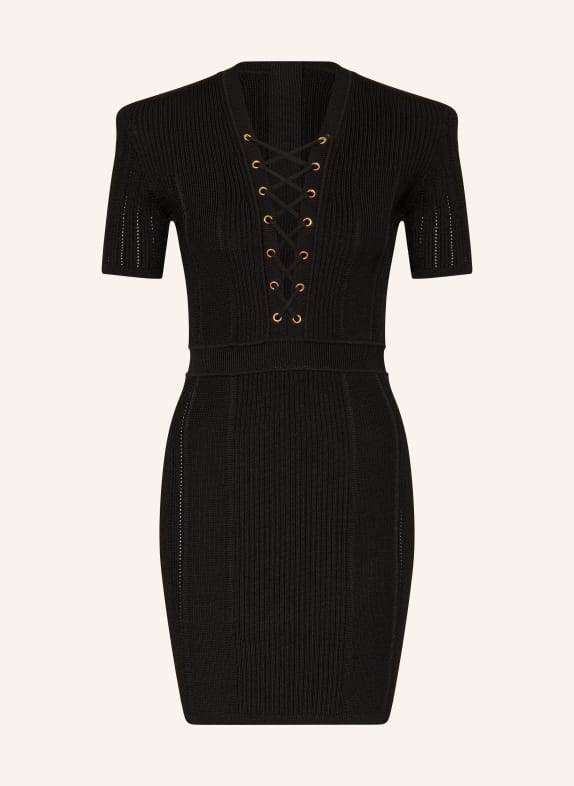 BALMAIN Knit dress BLACK