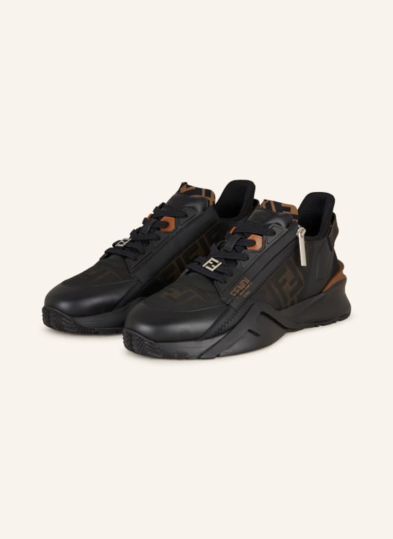 FENDI Sneakers FLOW BLACK/ BROWN