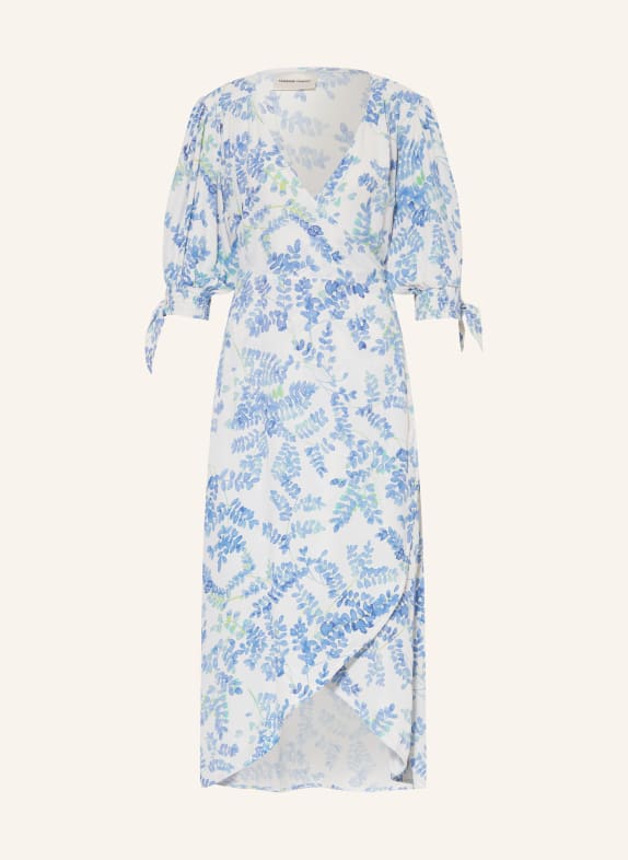 FABIENNE CHAPOT Wrap dress HANNAH WHITE/ BLUE