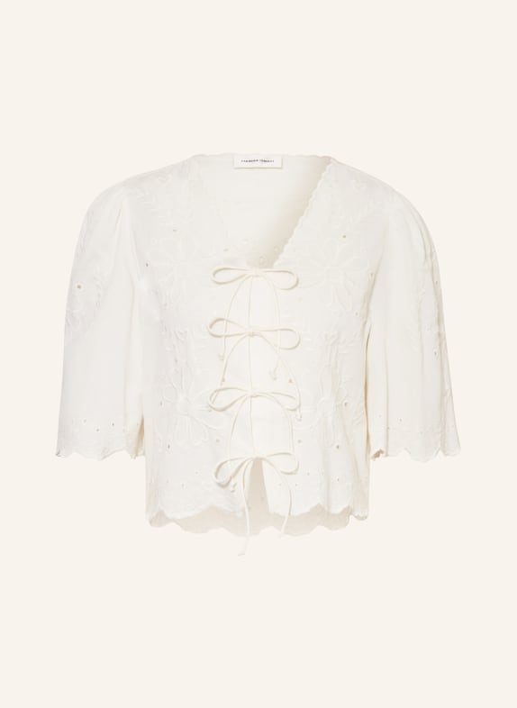 FABIENNE CHAPOT Shirt blouse STERRE with broderie anglaise CREAM